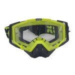 Ski, snowboard, motorcycling, cycling goggles, unisex, green frame, transparent lens, O11GTN